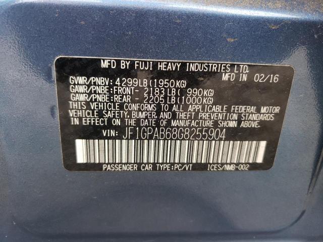 Фото 10 с аукциона – 2016 SUBARU IMPREZA PR с VIN JF1GPAB68G8255904