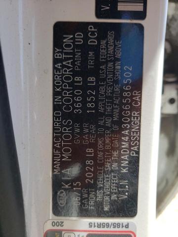 Photo 10 from auction – 2016 KIA RIO LX with VIN KNADM4A30G6586502