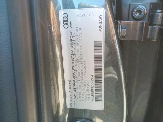 Photo 10 from auction – 2018 AUDI S3 PREMIUM with VIN WAUB1GFF9J1043304