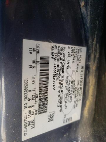 Photo 10 from auction – 2005 FORD EXPEDITION with VIN 1FMPU16515LA79451