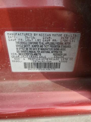 Photo 10 from auction – 2016 NISSAN VERSA NOTE with VIN 3N1CE2CP1GL406775