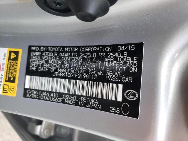 Photo 10 from auction – 2015 LEXUS ES 350 with VIN JTHBK1GG1F2198112