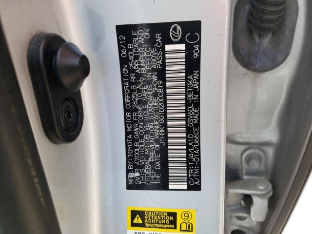 Photo 10 from auction – 2013 LEXUS ES 350 with VIN JTHBK1GG1D2000819