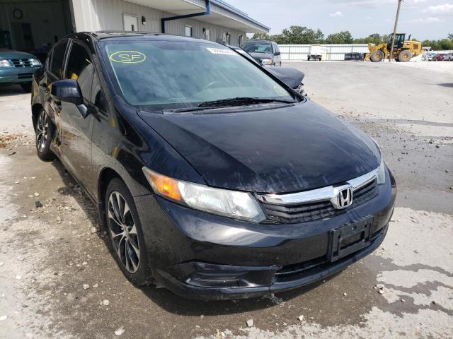 HONDA CIVIC EXL 2012 with VIN 2HGFB2F98CH537819 - Photo from auction