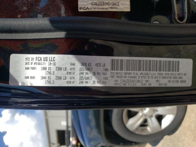 Photo 10 from auction – 2017 JEEP COMPASS LA with VIN 1C4NJDEB2HD139412