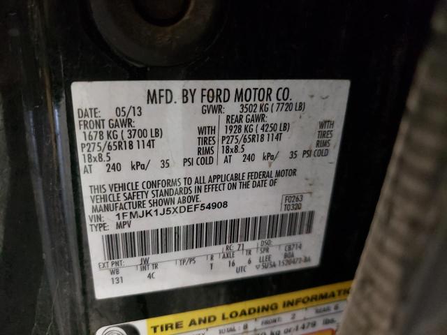 Photo 10 from auction – 2013 FORD EXPEDITION with VIN 1FMJK1J5XDEF54908