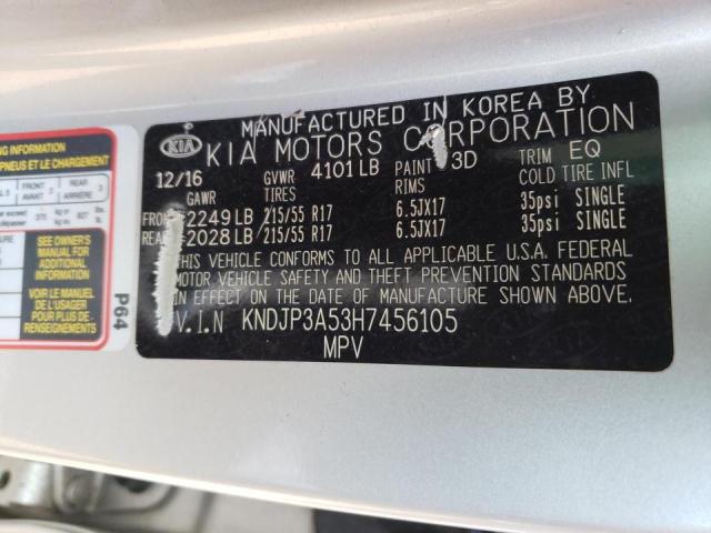 Photo 10 from auction – 2017 KIA SOUL + with VIN KNDJP3A53H7456105