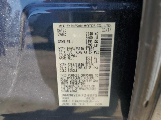 Photo 10 from auction – 2018 NISSAN FRONTIER S with VIN 1N6AD0EV1JN724875