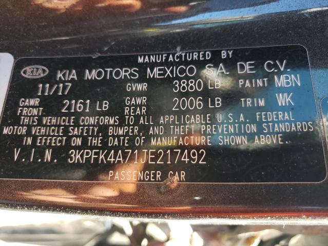 Photo 10 from auction – 2018 KIA FORTE LX with VIN 3KPFK4A71JE217492