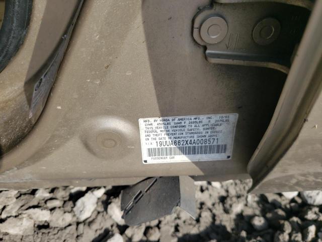 Photo 10 from auction – 2004 ACURA TL with VIN 19UUA662X4A008571