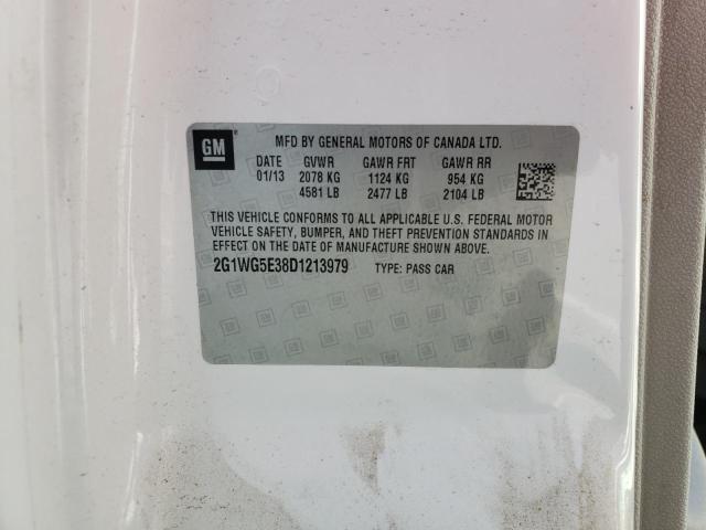 Photo 10 from auction – 2013 CHEVROLET IMPALA LT with VIN 2G1WG5E38D1213979
