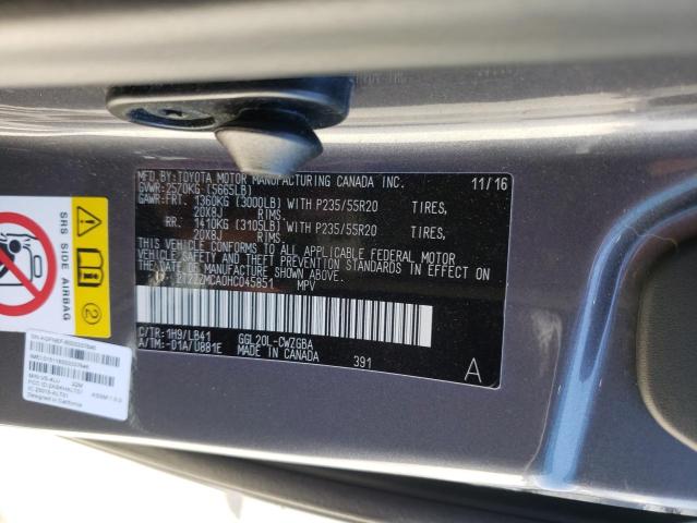 Photo 10 from auction – 2017 LEXUS RX 350 BAS with VIN 2T2ZZMCA0HC045851