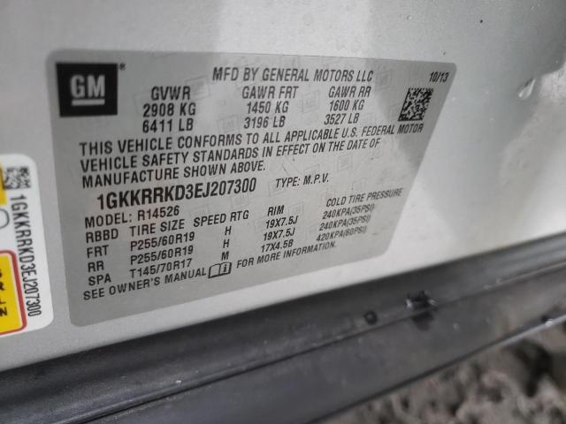 Photo 10 from auction – 2014 GMC ACADIA SLT with VIN 1GKKRRKD3EJ207300