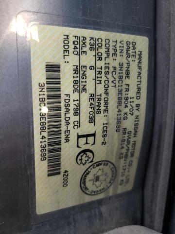 Photo 10 from auction – 2008 NISSAN VERSA S with VIN 3N1BC13E88L413699