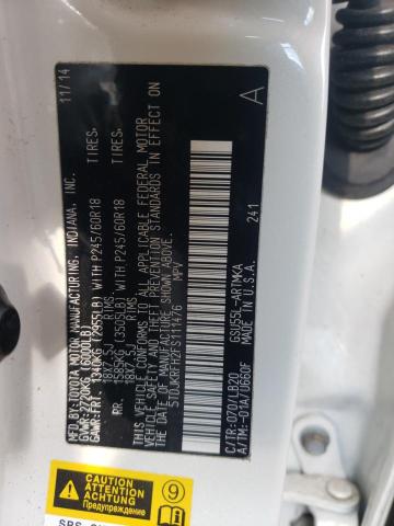 Photo 10 from auction – 2015 TOYOTA HIGHLANDER with VIN 5TDJKRFH2FS111476