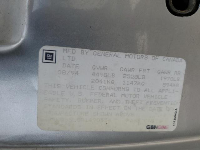 Photo 10 from auction – 1994 BUICK REGAL LIMI with VIN 2G4WD55L8R1490554