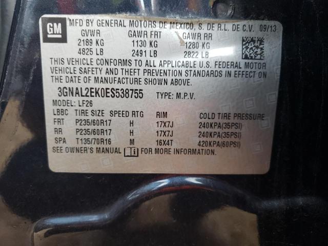 Photo 10 from auction – 2014 CHEVROLET CAPTIVA LS with VIN 3GNAL2EK0ES538755