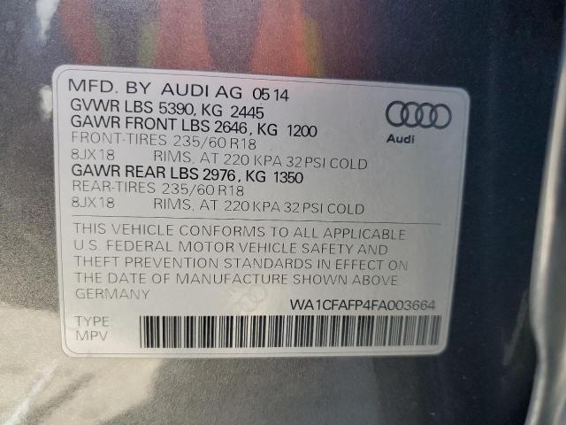 Photo 10 from auction – 2015 AUDI Q5 PREMIUM with VIN WA1CFAFP4FA003664