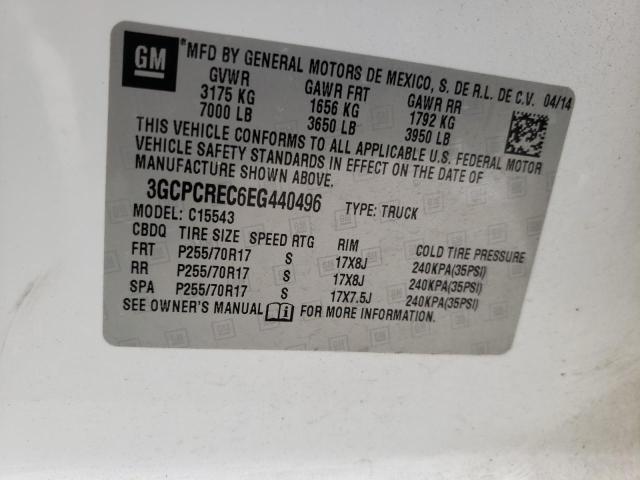 Photo 10 from auction – 2014 CHEVROLET SILVERADO with VIN 3GCPCREC6EG440496