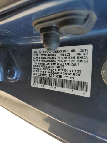 Photo 10 from auction – 2007 HONDA ELEMENT EX with VIN 5J6YH28747L015239