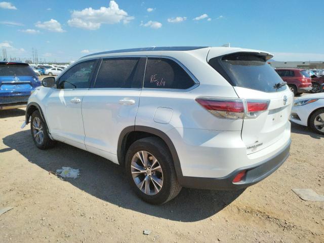 Photo 3 from auction – 2015 TOYOTA HIGHLANDER with VIN 5TDKKRFHXFS093622