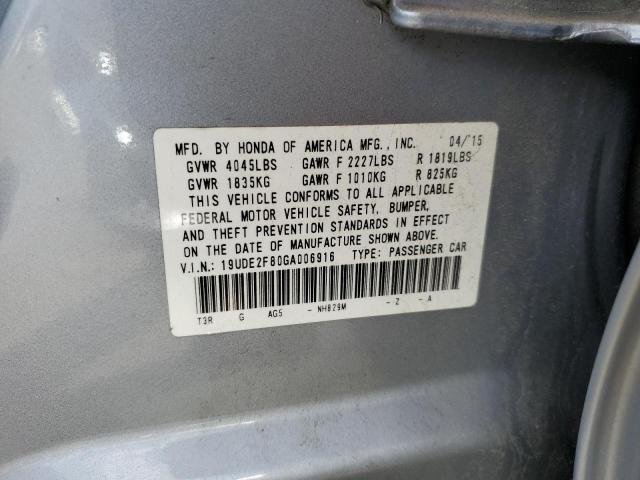 Photo 10 from auction – 2016 ACURA ILX PREMIU with VIN 19UDE2F80GA006916