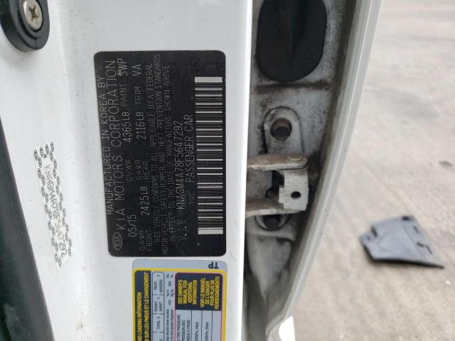 Photo 10 from auction – 2015 KIA OPTIMA LX with VIN KNAGM4A78F5647292