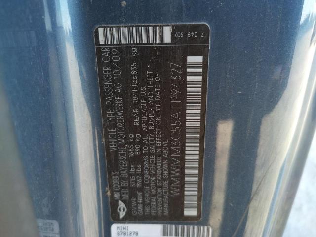 Photo 10 from auction – 2010 MINI COOPER S C with VIN WMWMM3C55ATP94327