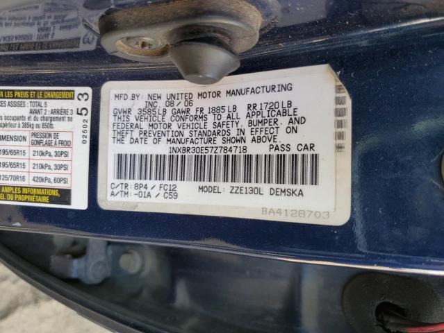 Photo 10 from auction – 2007 TOYOTA COROLLA CE with VIN 1NXBR30E57Z784718