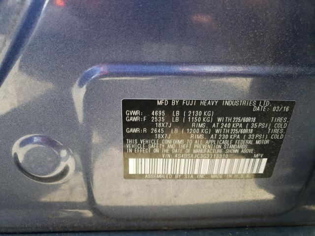 Photo 10 from auction – 2016 SUBARU OUTBACK 2. with VIN 4S4BSAJC3G3313310