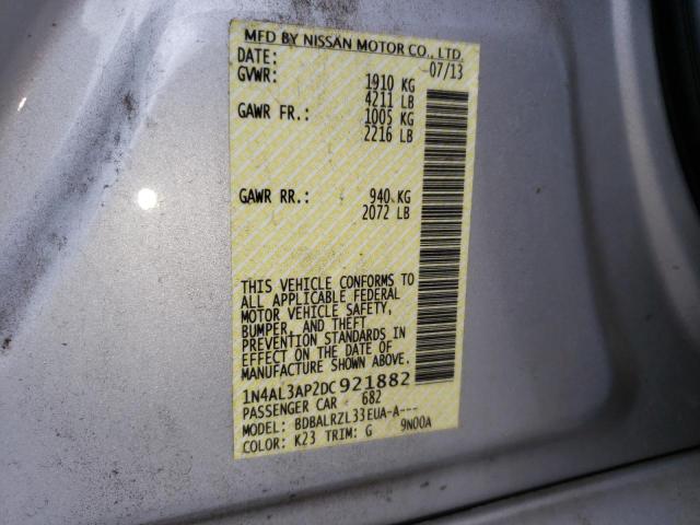 Photo 10 from auction – 2013 NISSAN ALTIMA 2.5 with VIN 1N4AL3AP2DC921882