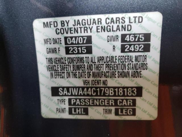 Photo 10 from auction – 2007 JAGUAR XKR with VIN SAJWA44C179B18183