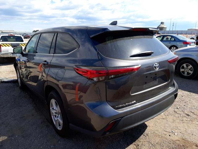 Photo 3 from auction – 2020 TOYOTA HIGHLANDER with VIN 5TDCZRAH8LS027637