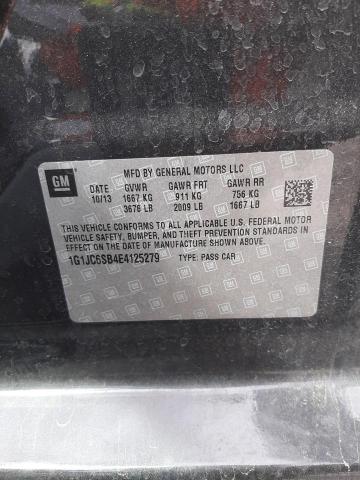 Photo 10 from auction – 2014 CHEVROLET SONIC LT with VIN 1G1JC6SB4E4125279