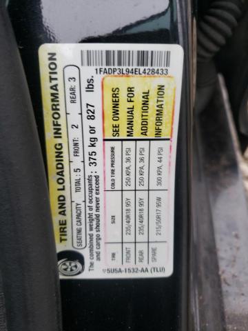 Photo 10 from auction – 2014 FORD FOCUS ST with VIN 1FADP3L94EL428433