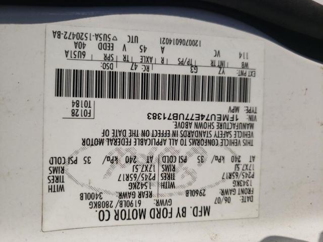 Photo 10 from auction – 2007 FORD EXPLORER E with VIN 1FMEU74E77UB71383