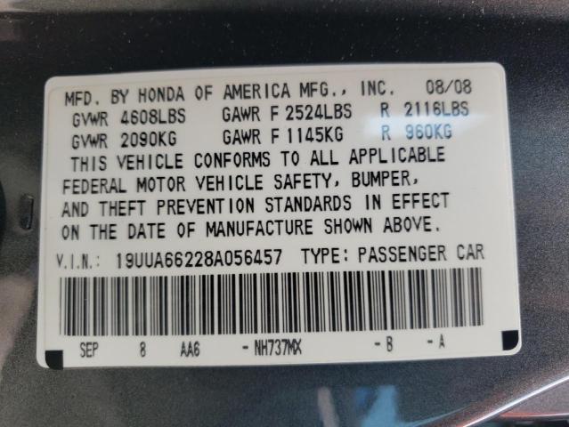 Photo 10 from auction – 2008 ACURA TL with VIN 19UUA66228A056457