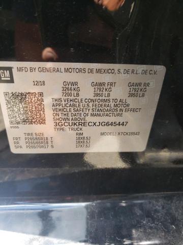 Photo 10 from auction – 2018 CHEVROLET K1500 with VIN 3GCUKRECXJG645447