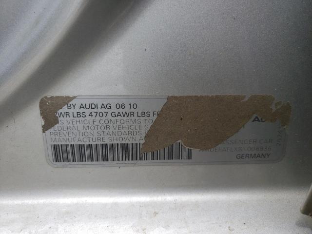 Photo 10 from auction – 2011 AUDI A4 PREMIUM with VIN WAUEFAFLXBN006936
