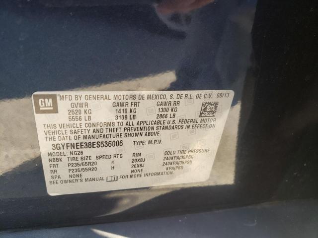 Photo 10 from auction – 2014 CADILLAC SRX LUXURY with VIN 3GYFNEE38ES536006
