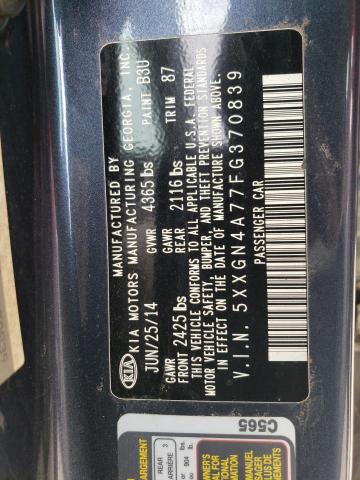 Photo 10 from auction – 2015 KIA OPTIMA EX with VIN 5XXGN4A77FG370839