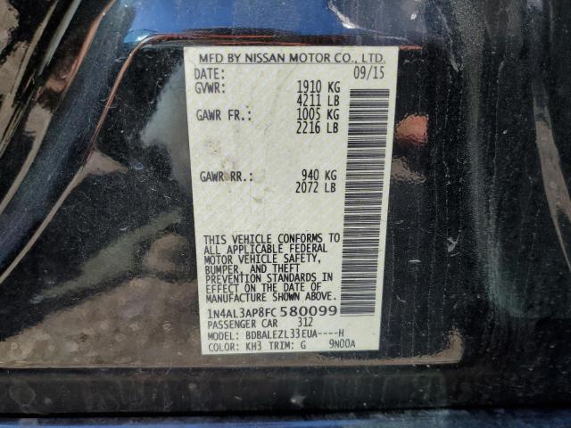 Photo 10 from auction – 2015 NISSAN ALTIMA 2.5 with VIN 1N4AL3AP8FC580099