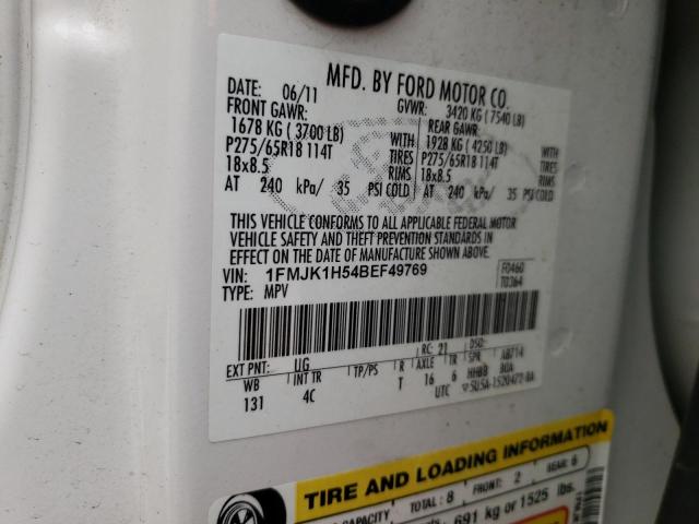 Photo 10 from auction – 2011 FORD EXPEDITION with VIN 1FMJK1H54BEF49769