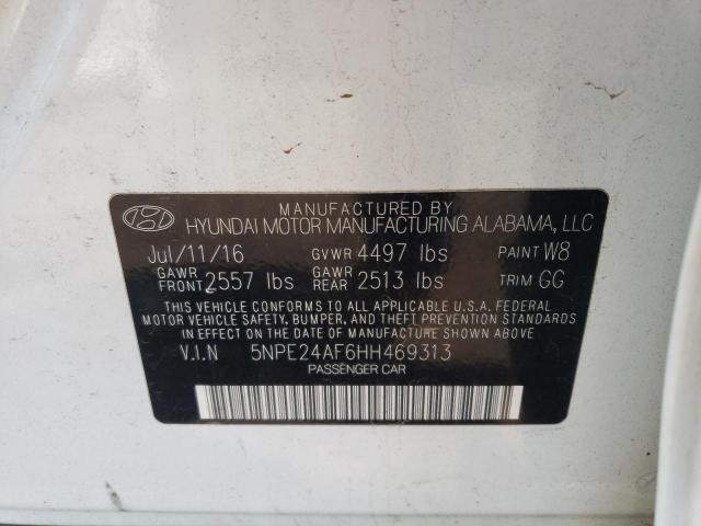 Photo 10 from auction – 2017 HYUNDAI SONATA SE with VIN 5NPE24AF6HH469313