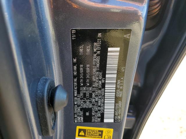 Photo 10 from auction – 2019 TOYOTA HIGHLANDER with VIN 5TDBZRFHXKS746696