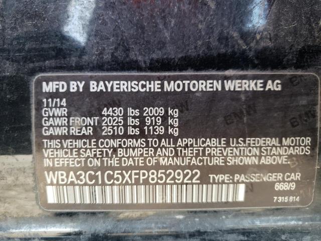 Photo 10 from auction – 2015 BMW 328 I SULE with VIN WBA3C1C5XFP852922