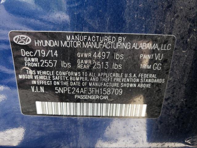 Photo 10 from auction – 2015 HYUNDAI SONATA SE with VIN 5NPE24AF3FH158709