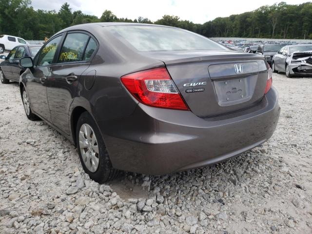 Photo 3 from auction – 2012 HONDA CIVIC LX with VIN 2HGFB2E53CH541579