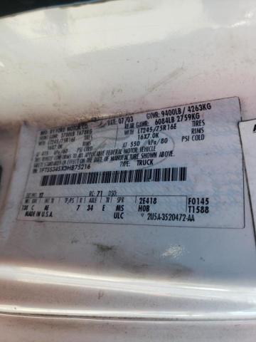 Photo 10 from auction – 2003 FORD ECONOLINE with VIN 1FTSS34SX3HB75216