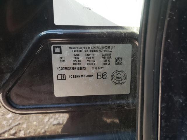 Photo 10 from auction – 2014 BUICK LACROSSE with VIN 1G4GB5G38EF101843